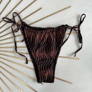 NEW Thrills tie side printed bikini bottoms size XL
